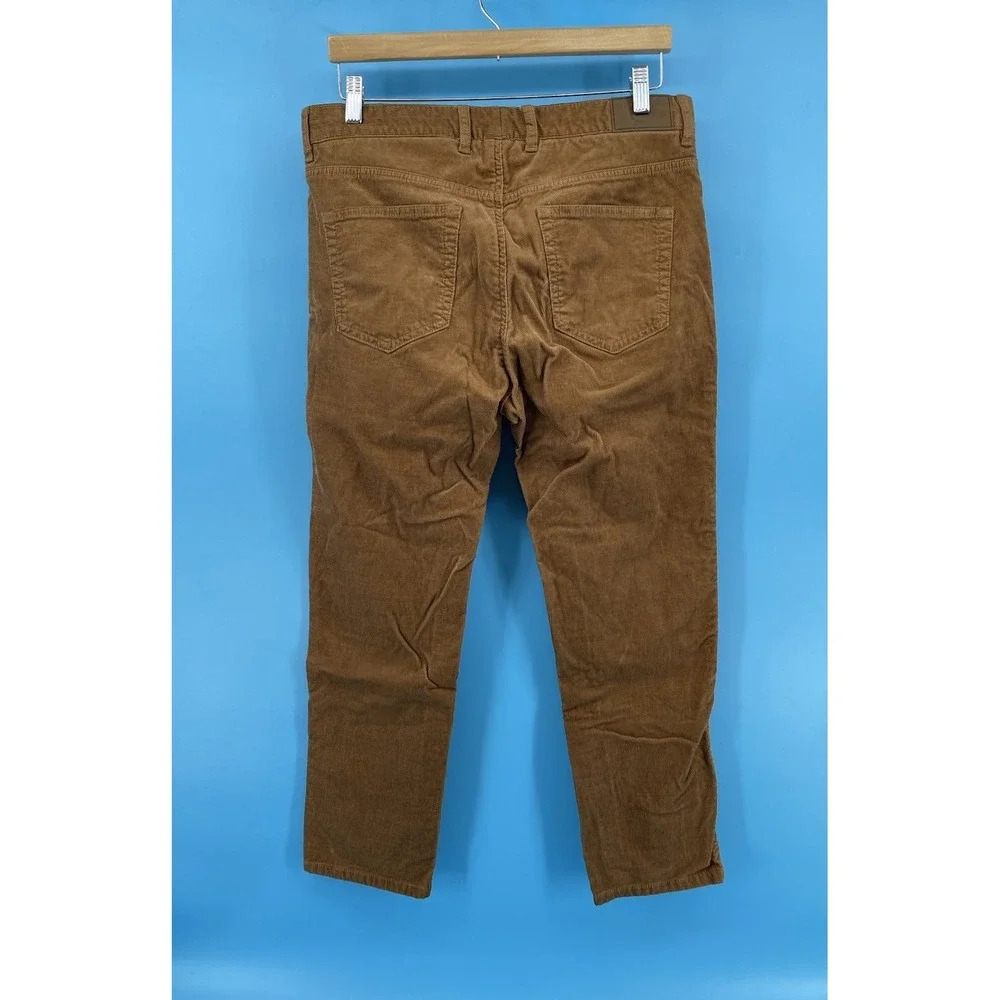 Peter Millar Mens Brown Corduroy‎ Pants Approx 34 Stretch 5 Pocket